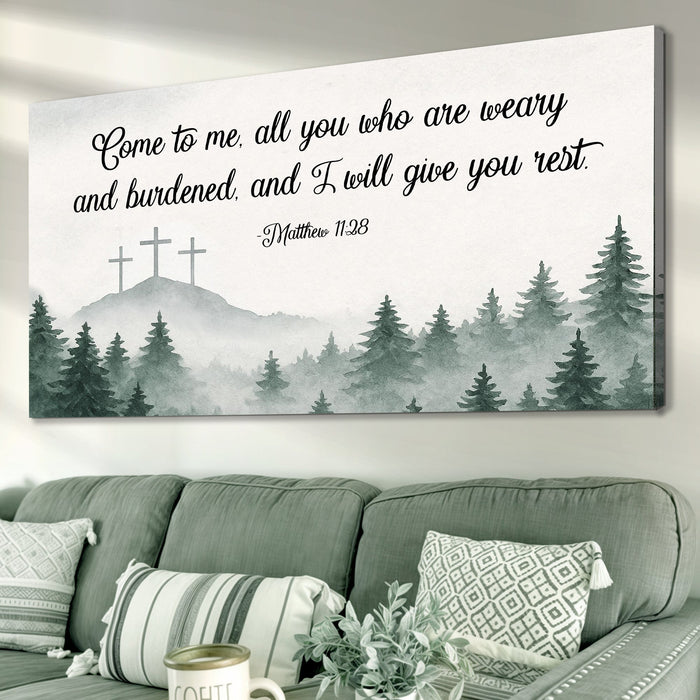 Come To Me - Matthew 11:28 - Wall Art