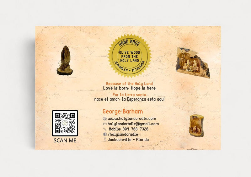 Olive Wood Musical Nativity Scene I