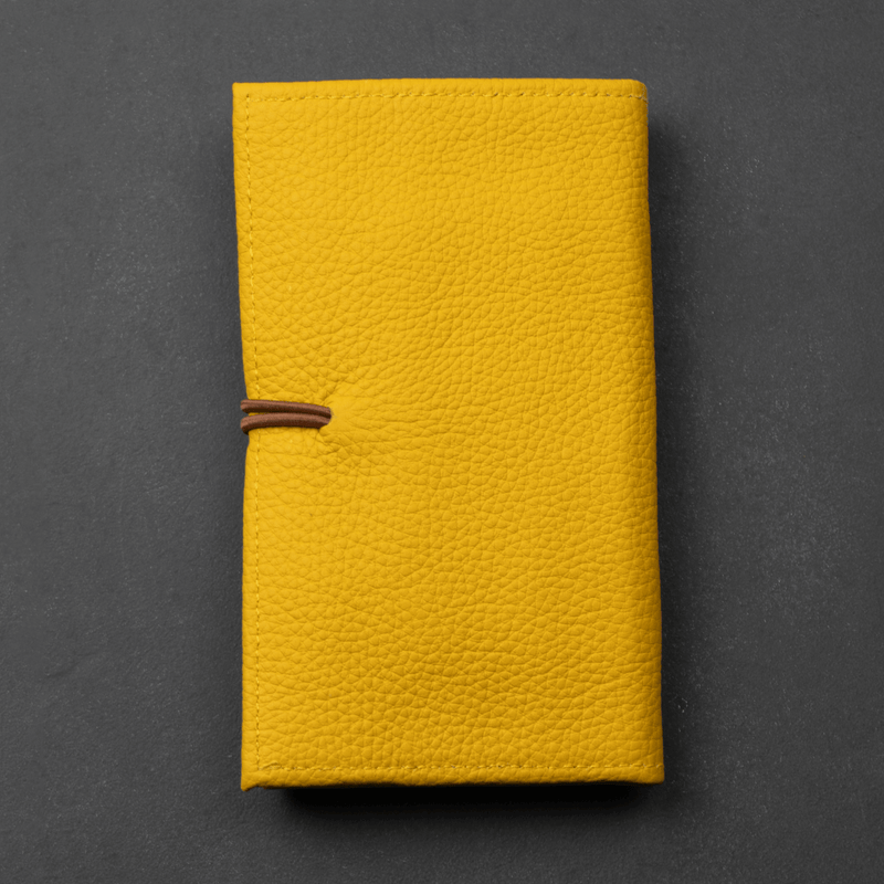 Leather Yellow Travel Tech Organizer - Riverside