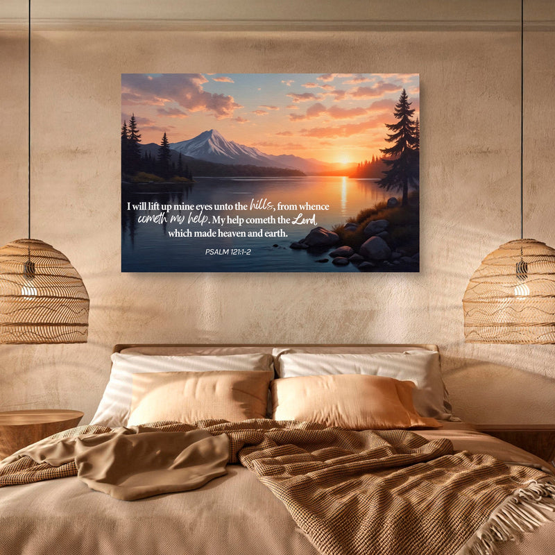 Psalm 121:1-2 - A Song Of Ascents - Wall Art