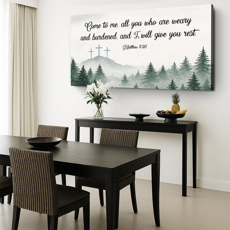 Come To Me - Matthew 11:28 - Wall Art