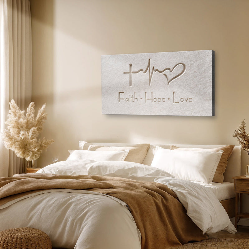 Faith, Hope, Love Faith - Wall Art