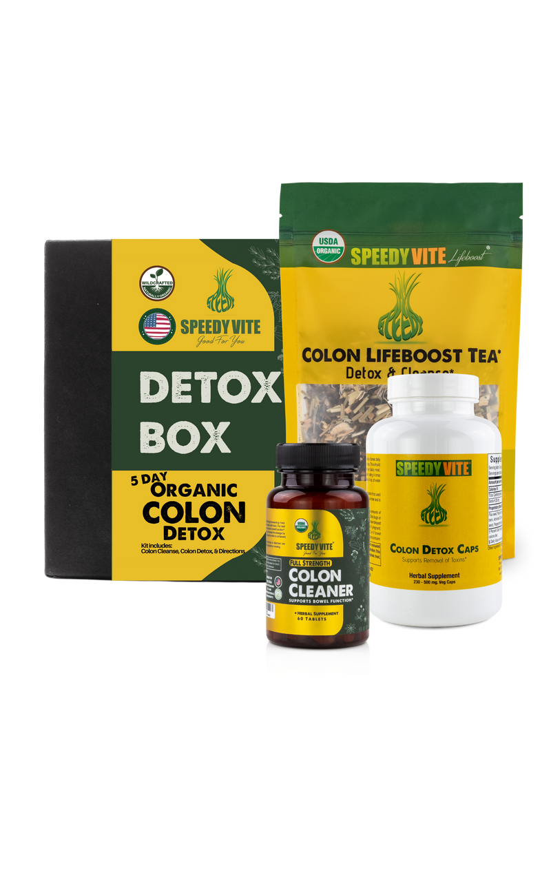 5-Day Organic Colon Detox Kit - SpeedyVite® Detox Box, Made In USA FREE EXPEDITED