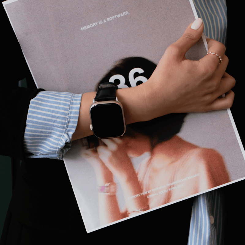 Luxury Double Wrap Brown Leather Apple Watch Band - San Diego