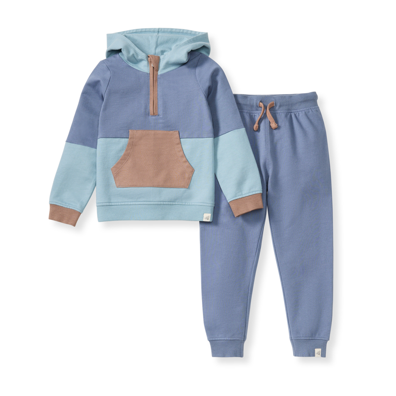 Color Blocked Toddler Sweatshirt Set
