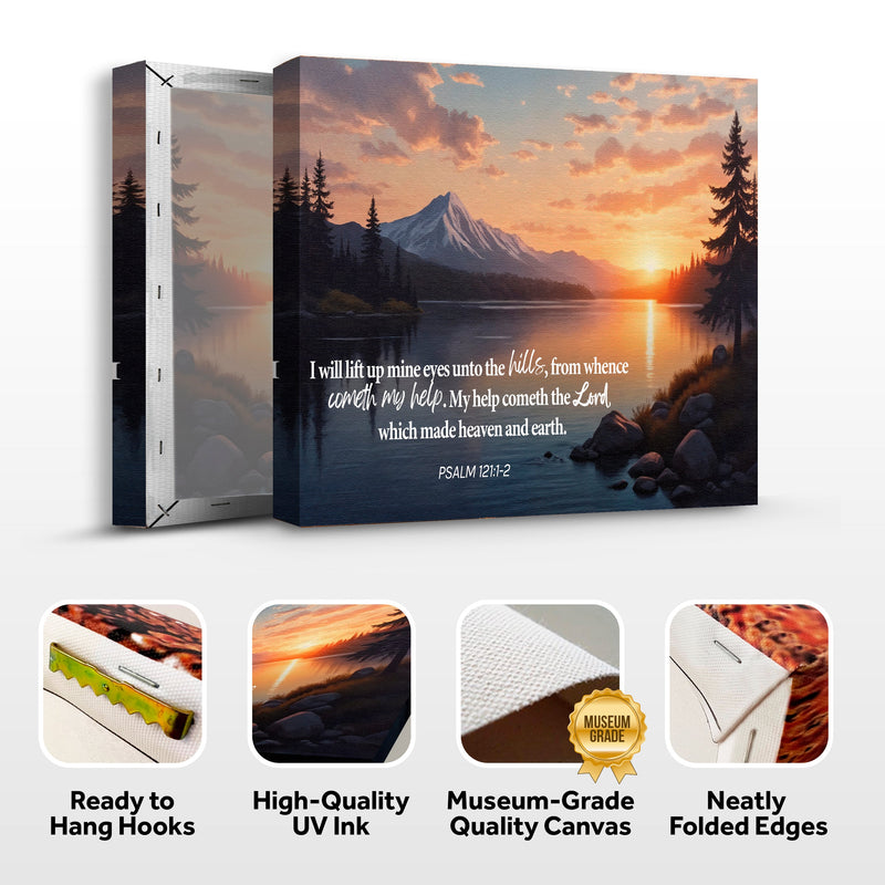 Psalm 121:1-2 - A Song Of Ascents - Wall Art