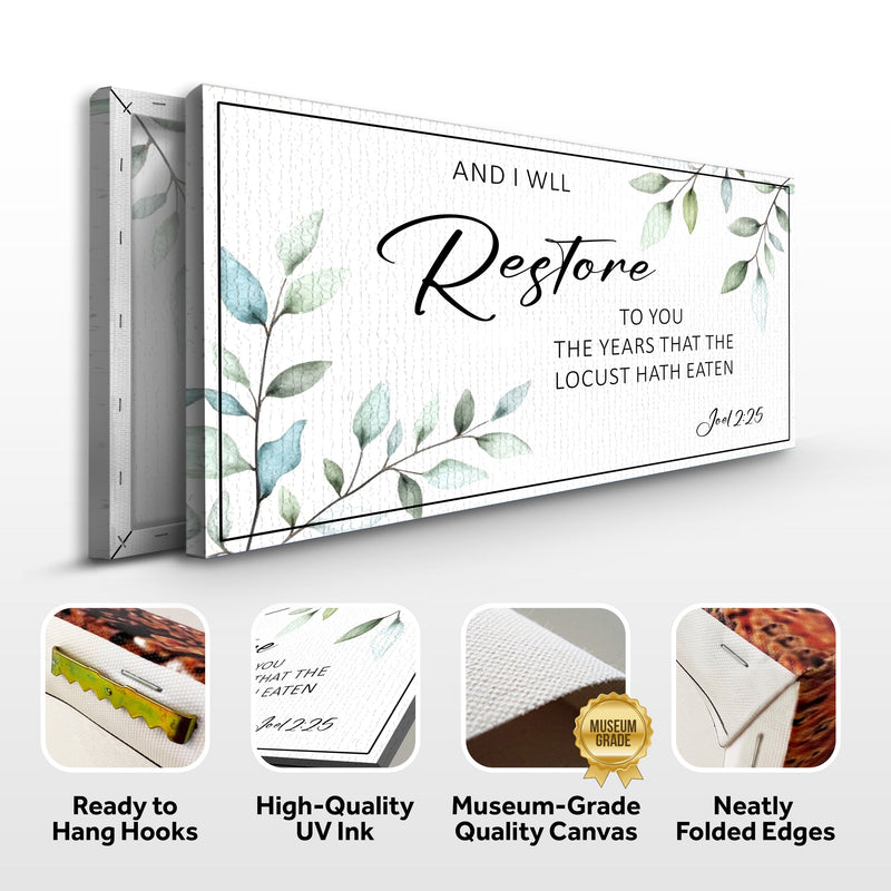 And I Will Restore To You - Joel 2:25 - Wall Art