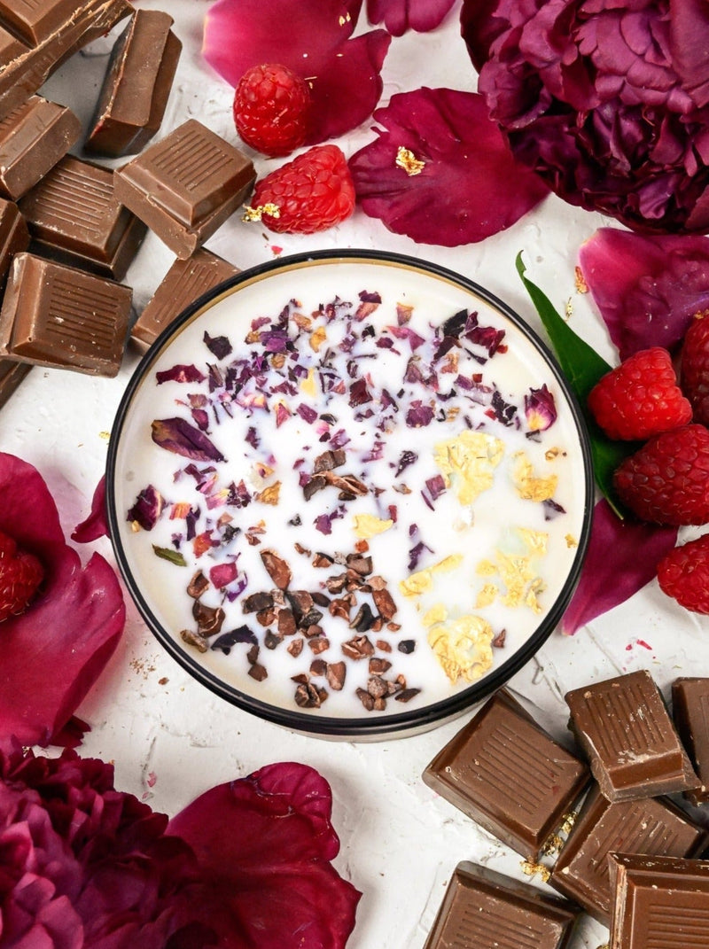 COCOA LUXE Chocolate Raspberry Candle