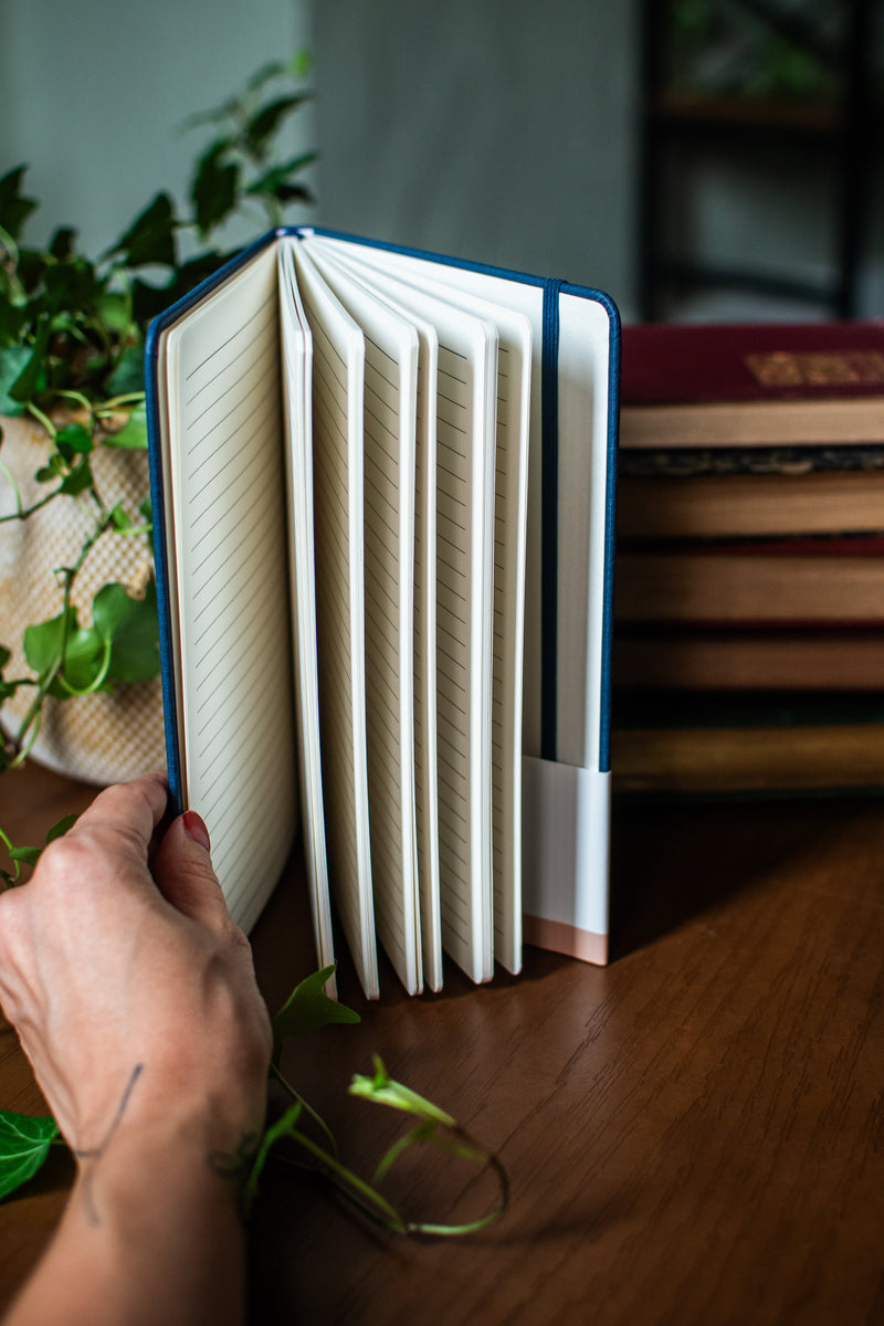 Navy Hardcover Linen Journal