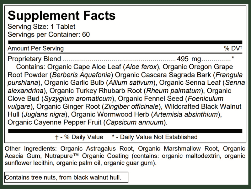 Colon Cleaner - Organic Full Strength (60 Tablets) | USDA Organic Colon Cleanse to Support Regularity* | SpeedyVite® - FREE SHIPPING