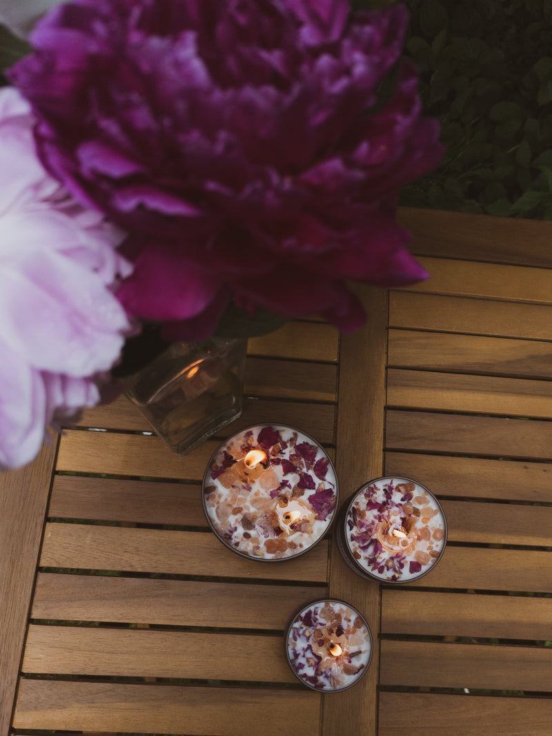 LOVE NOTES Rose + Pink Salt Candle