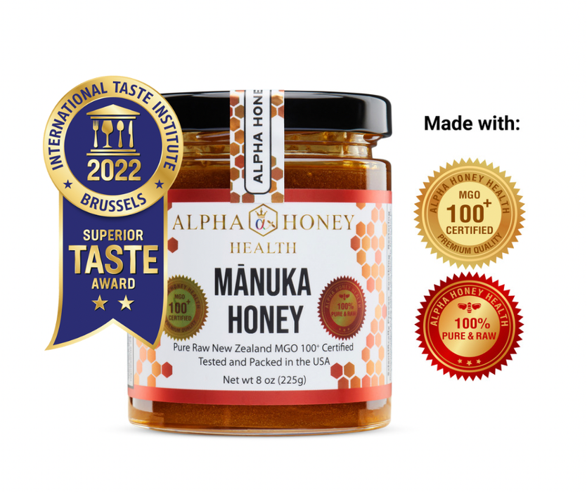 100% Manuka Honey MGO 100+ from New Zealand, 8oz - FREE EXPEDITED