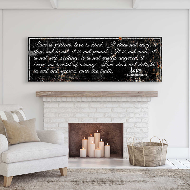 1 Corinthians 13: 'Love Is Patient' - Wall Art