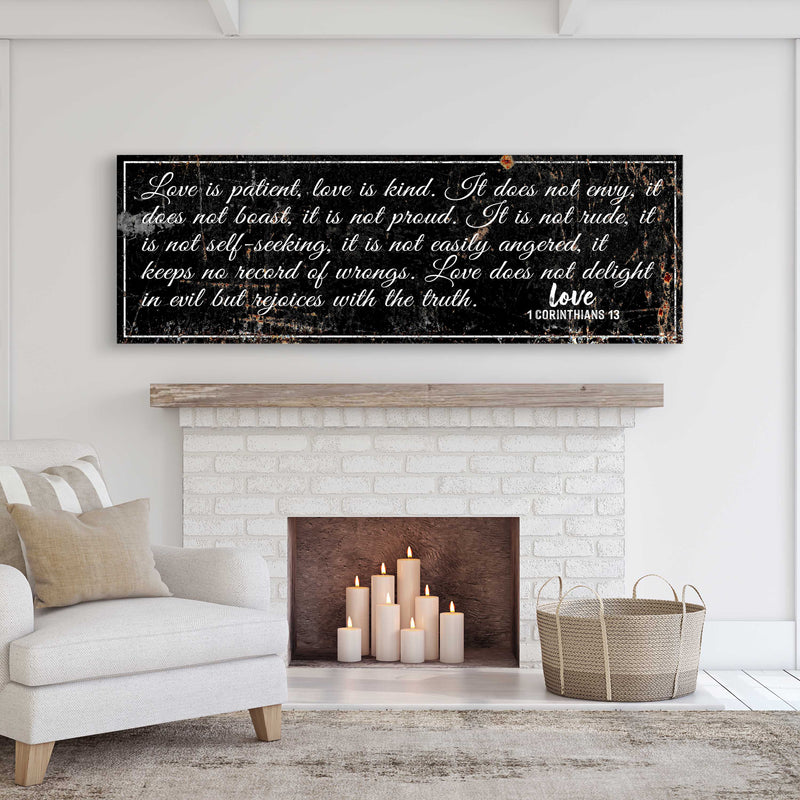 1 Corinthians 13: 'Love Is Patient' - Wall Art