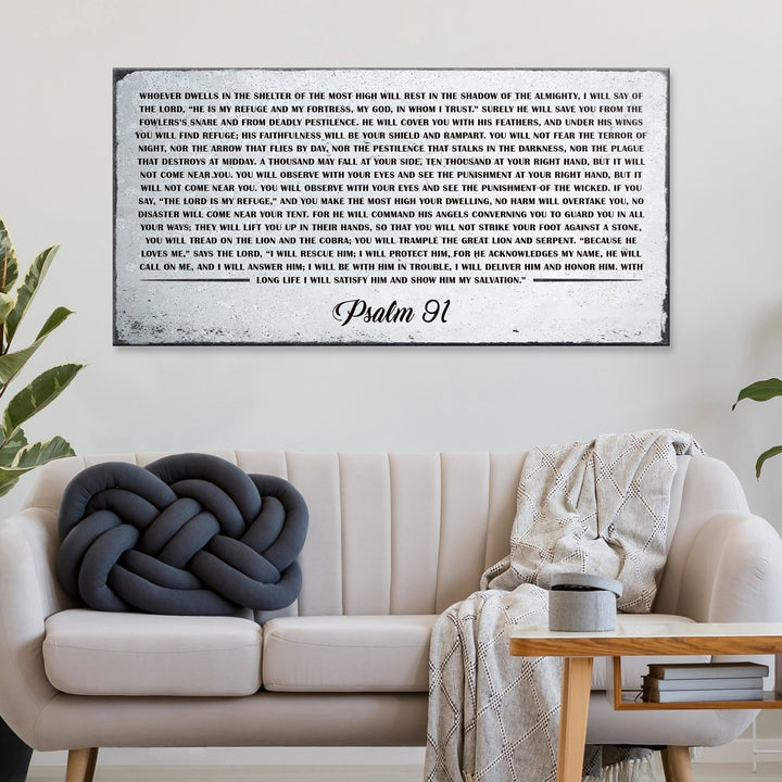 Psalm 91: 'Whoever Dwells in the Shelter of the Most High' - Wall Art
