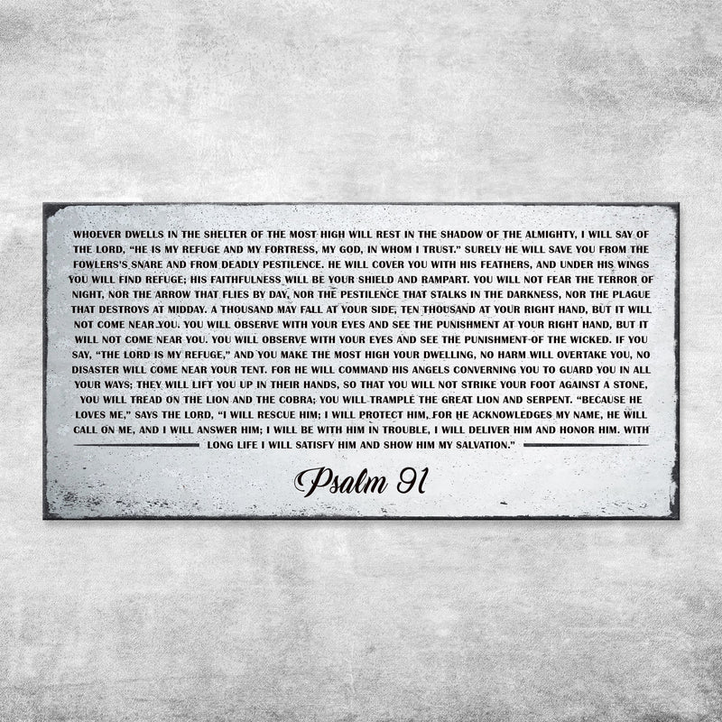 Psalm 91: 'Whoever Dwells in the Shelter of the Most High' - Wall Art
