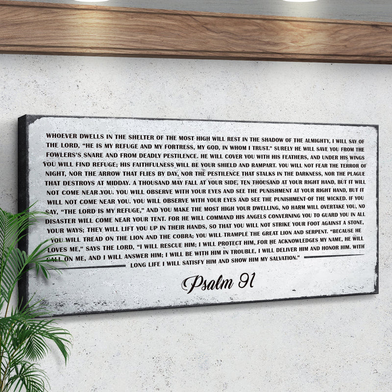 Psalm 91: 'Whoever Dwells in the Shelter of the Most High' - Wall Art