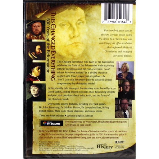 This Changed Everything 500 Years of the Reformation DVD back cover