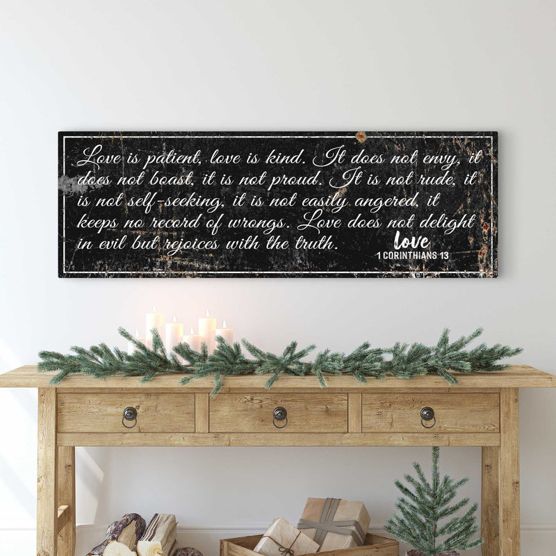 1 Corinthians 13: 'Love Is Patient' - Wall Art