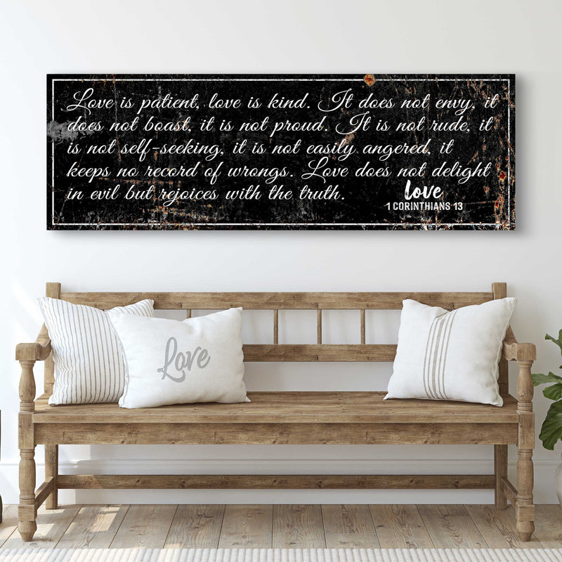 1 Corinthians 13: 'Love Is Patient' - Wall Art
