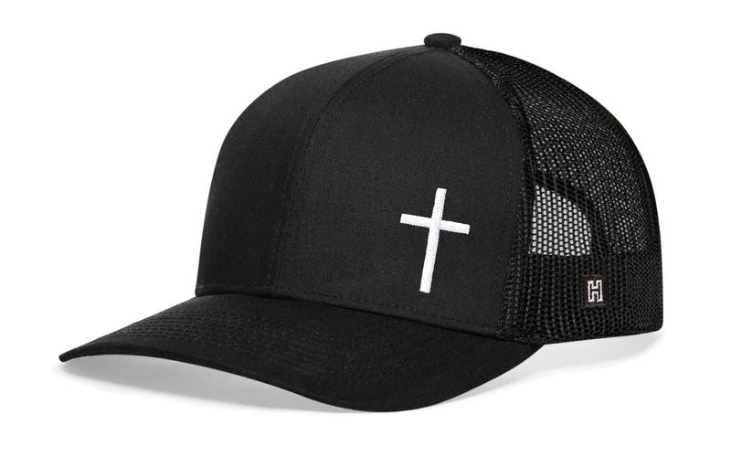 Side Cross Trucker Hat  |  Christian Snapback
