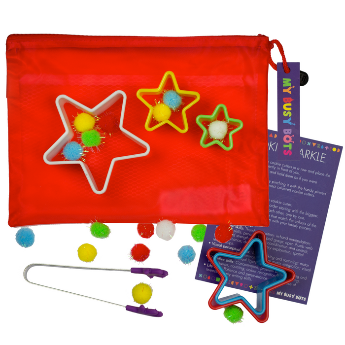 Cookie Sparkle - My Busy Bots Activity Bag developes squeezing pinching sorting & other early education needs