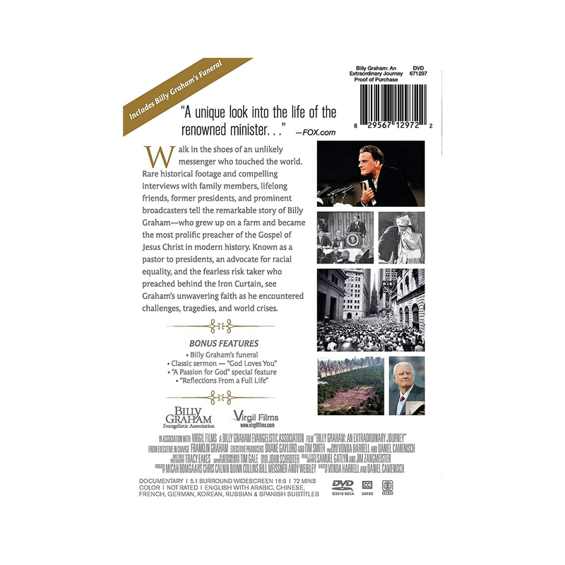 Billy Graham: An Extraordinary Journey DVD