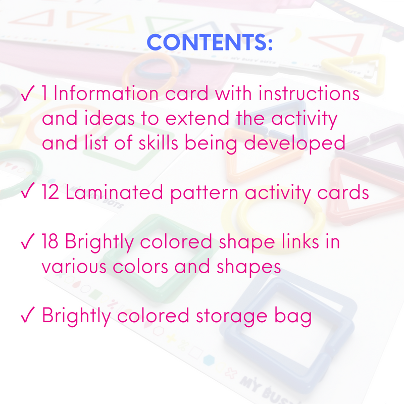 All Shaped Up – My Busy Bots Shape Activity Bag