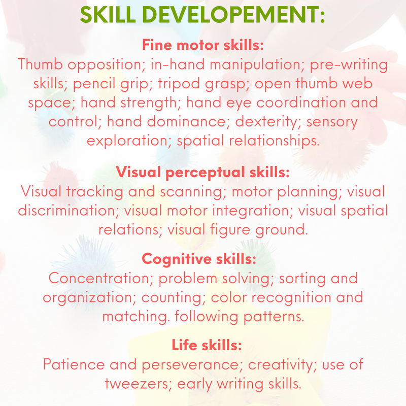 Cookie Sparkle - My Busy Bots Activity Bag developes squeezing pinching sorting & other early education needs