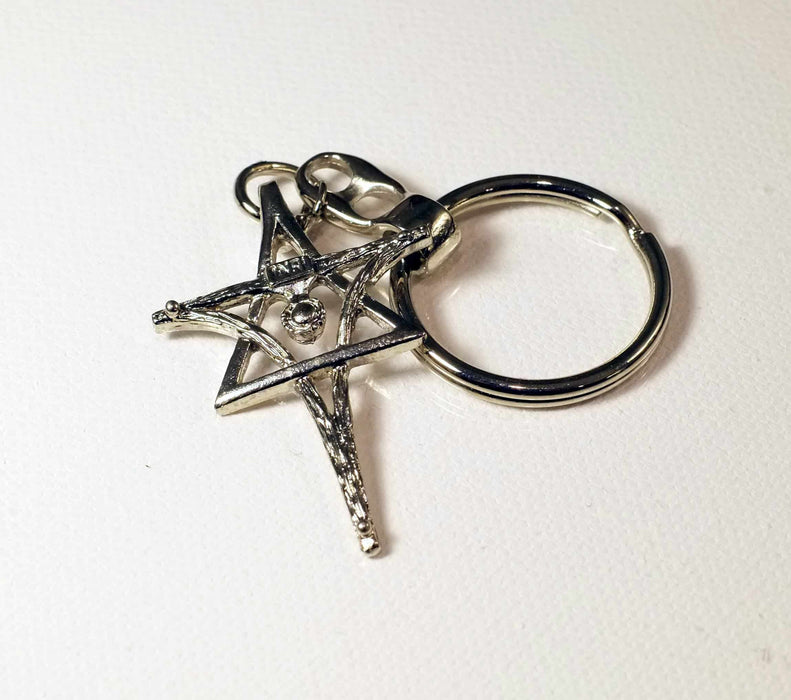 Messiaca Inri Keychain/ Key ring Messianic Christian Cross and Star of David