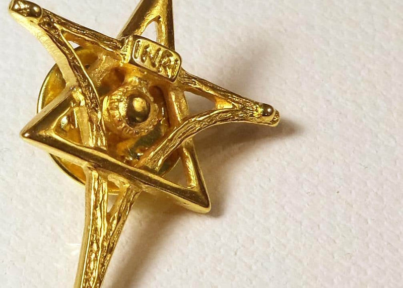 MESSIACA INRI Messianic Cross & Star of David Lapel Pin