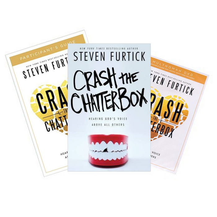 FULL SET - Crash the Chatterbox (Book + DVD + Study Guide Paperback), Steven Furtick