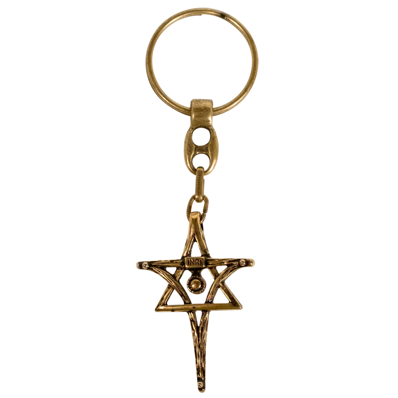 MESSIACA INRI Messianic Cross & Star of David Keychain
