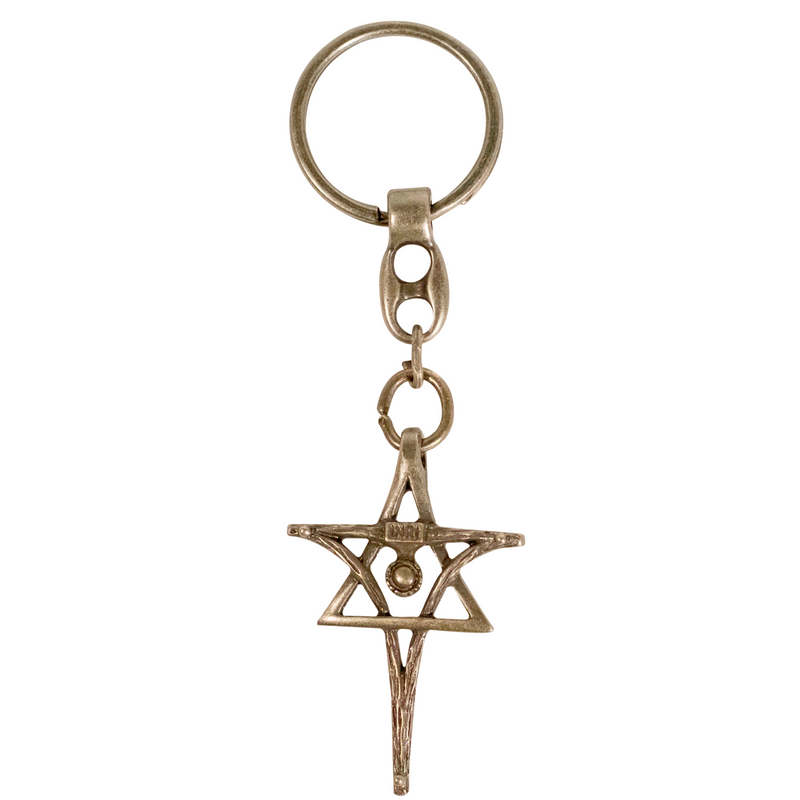 MESSIACA INRI Messianic Cross & Star of David Keychain