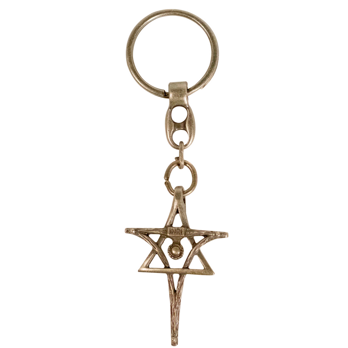 Messiaca Inri Keychain/ Key ring Messianic Christian Cross and Star of David