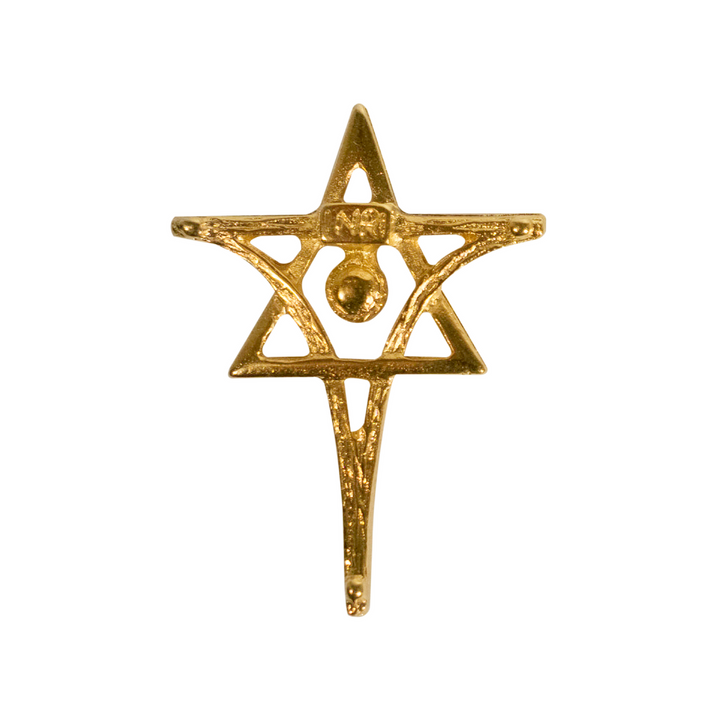 MESSIACA INRI Messianic Cross & Star of David Lapel Pin