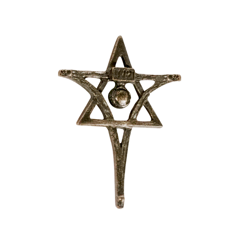 MESSIACA INRI Messianic Cross & Star of David Lapel Pin