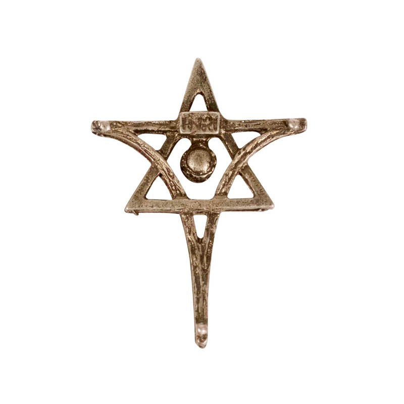 MESSIACA INRI Messianic Cross & Star of David Lapel Pin