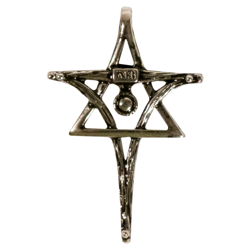 MESSIACA INRI Messianic Cross & Star of David Pendant, Large