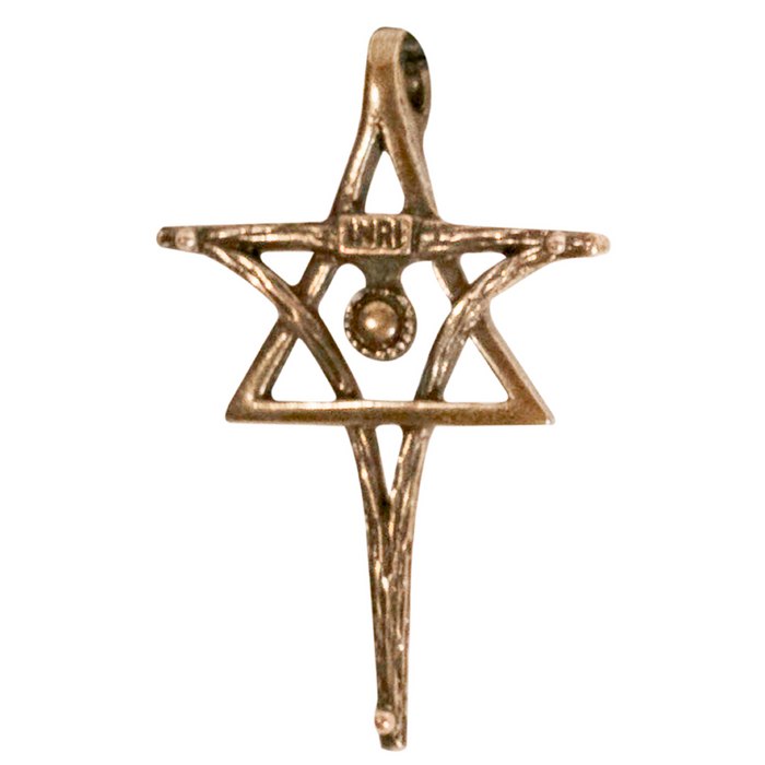 Messiaca Inri Pendant (Large) Messianic Christian Pendant Cross and Star of David