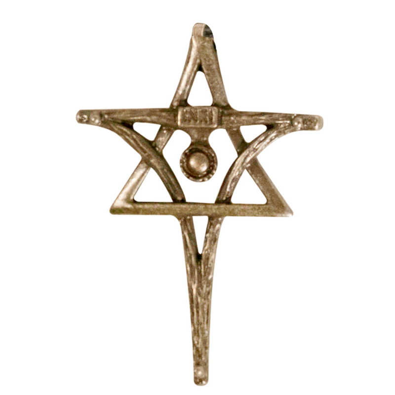 MESSIACA INRI Messianic Cross & Star of David Pendant, Large