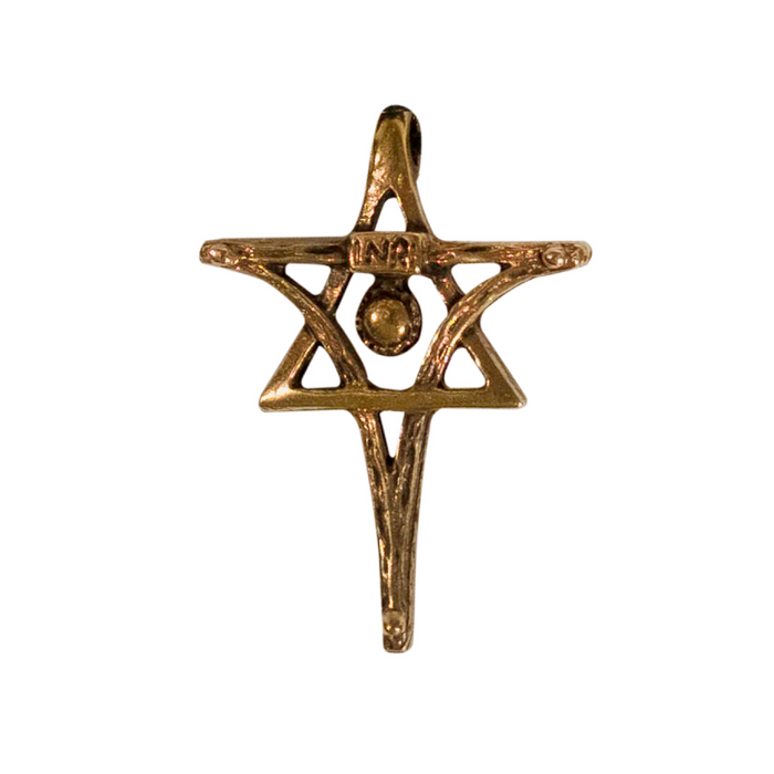 Messiaca Inri Pendant (Small) Messianic Christian Pendant Cross and Star of David