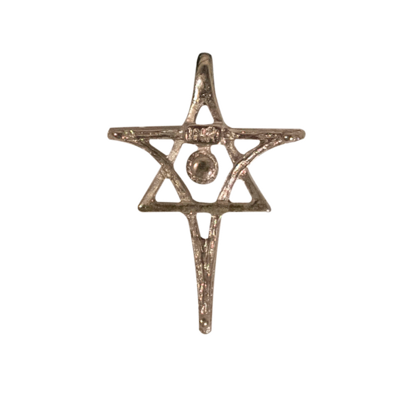 MESSIACA INRI Messianic Cross & Star of David Pendant, Small
