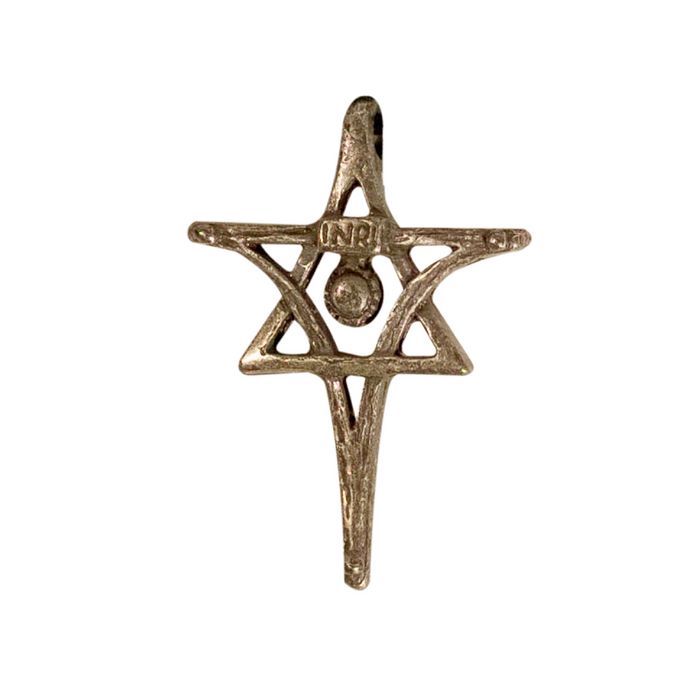 Messiaca Inri Pendant (Small) Messianic Christian Pendant Cross and Star of David