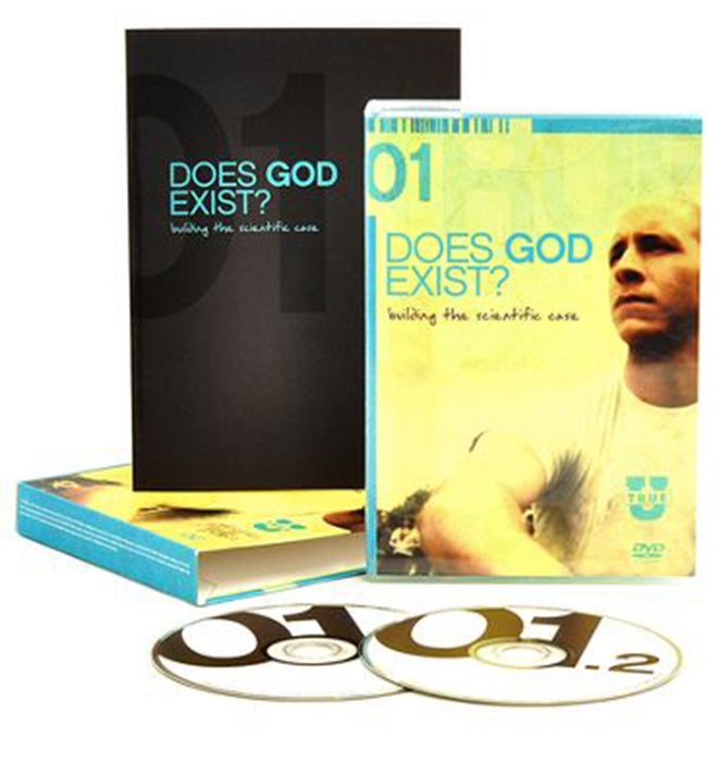 FULL SET of TrueU 01 02 03 DVDs & Study Guides - Does God Exist? Building the Scientific Case , Is the Bible Reliable? Building the Historical Case , Who Is Jesus? Building a Comprehensive Case